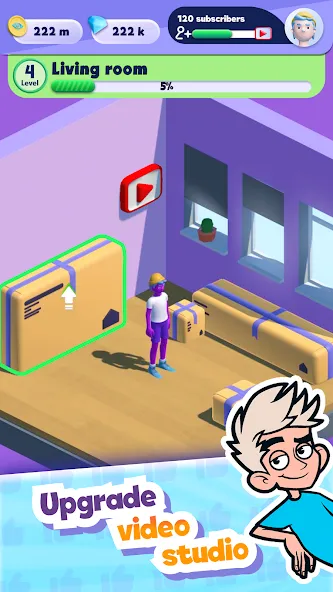 A4 Vlogger: Streamer simulator [МОД Бесконечные деньги] Screenshot 5