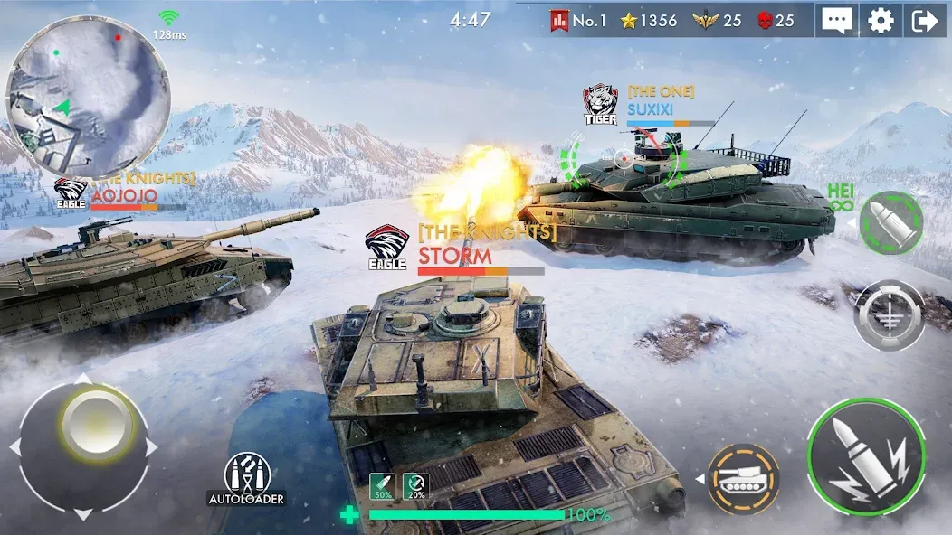 Tank Warfare: PvP Battle Game (Танковое сражение) [МОД Mega Pack] Screenshot 5