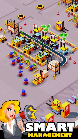 Idle Smartphone Tycoon Factory (Смартфон Фабрика Айдл Тайкун) [МОД Mega Pack] Screenshot 1