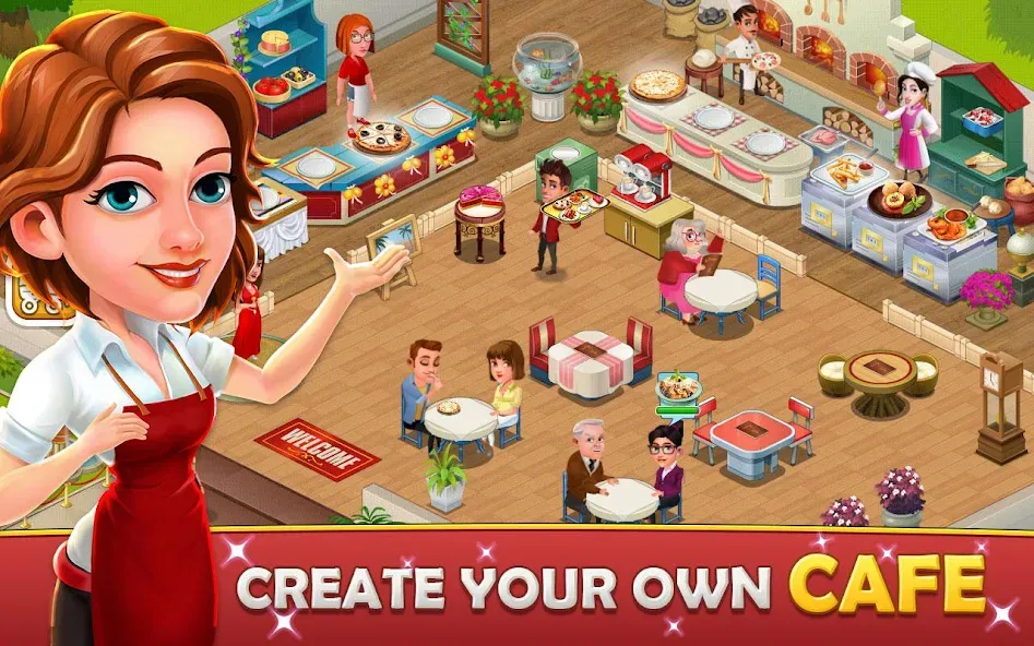 Cafe Tycoon – Cooking & Fun [МОД Много денег] Screenshot 1