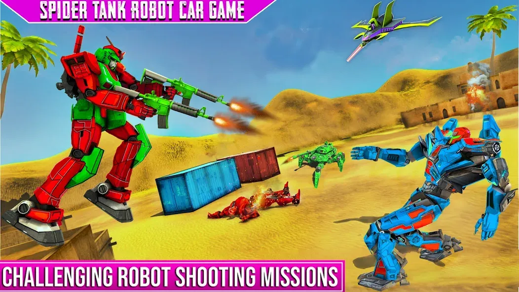 Spider Mech Wars - Robot Game [МОД Mega Pack] Screenshot 4