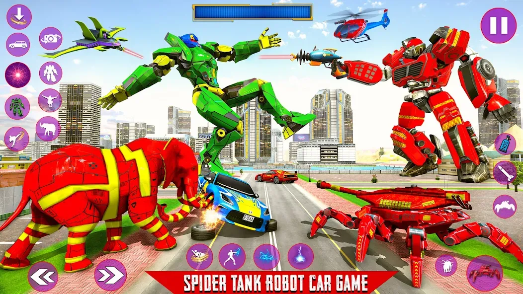 Spider Mech Wars - Robot Game [МОД Mega Pack] Screenshot 5