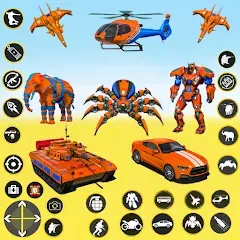 Скачать взлом Spider Mech Wars - Robot Game  [МОД Mega Pack]