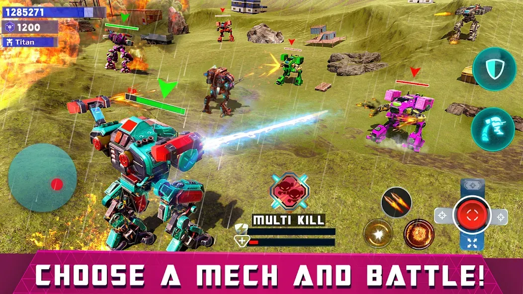 Mech Robot Wars - Multi Robot [МОД Бесконечные деньги] Screenshot 2