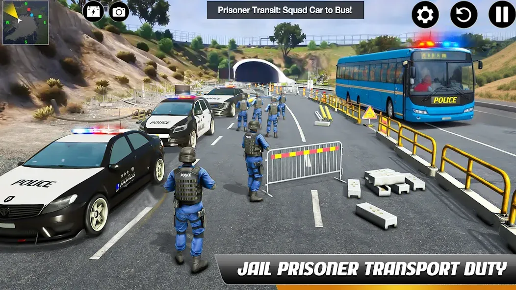 Police Bus Simulator Bus Games [МОД Unlimited Money] Screenshot 2