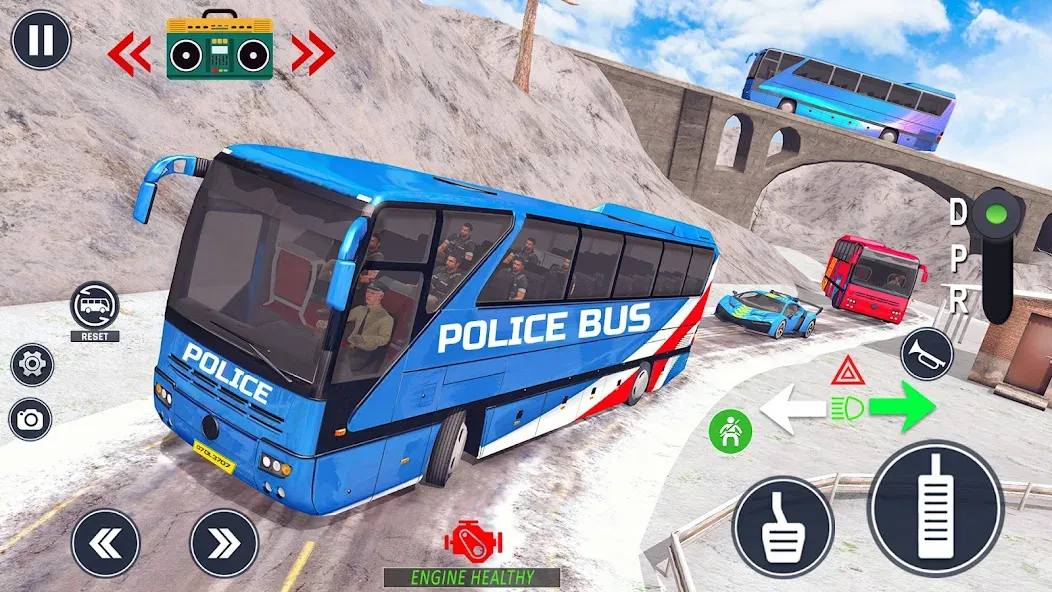 Police Bus Simulator Bus Games [МОД Unlimited Money] Screenshot 5
