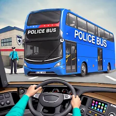Скачать взломанную Police Bus Simulator Bus Games  [МОД Unlimited Money]