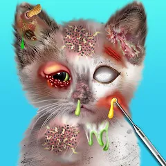 Скачать взломанную Virtual Cat ASMR Spa Makeover (Виртуальный кот  Спа Мэйкавер)  [МОД Много монет]
