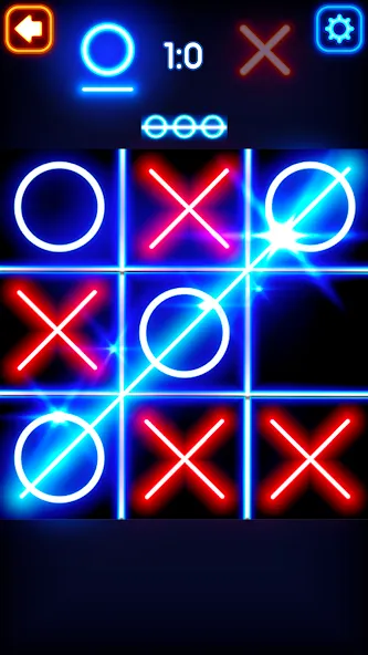Tic Tac Toe Glow: 2 Players [МОД Меню] Screenshot 2