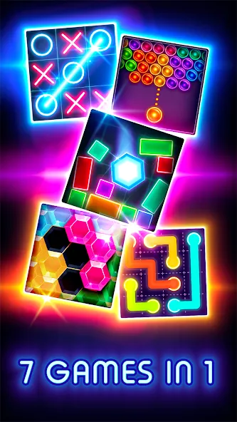 Tic Tac Toe Glow: 2 Players [МОД Меню] Screenshot 3