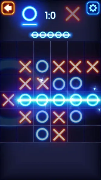 Tic Tac Toe Glow: 2 Players [МОД Меню] Screenshot 4