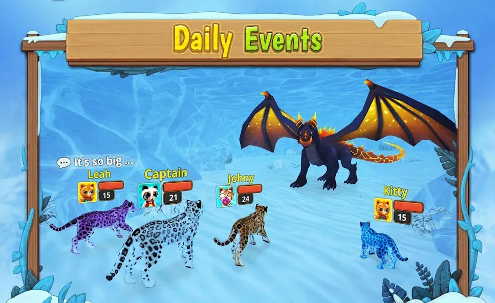 Snow Leopard Family Sim Online [МОД Mega Pack] Screenshot 4