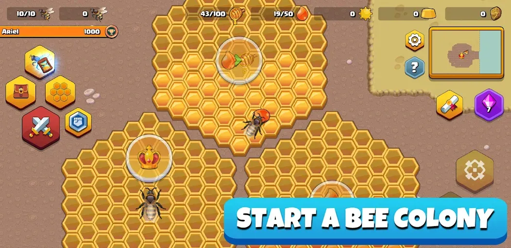 Pocket Bees: Colony Simulator (Покет Биз) [МОД Unlimited Money] Screenshot 1
