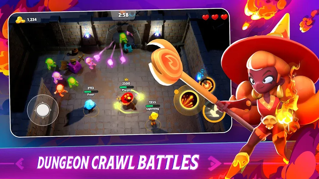 Loot Mage Trials: Battle Games (Лут Маг Испытания) [МОД Много монет] Screenshot 1