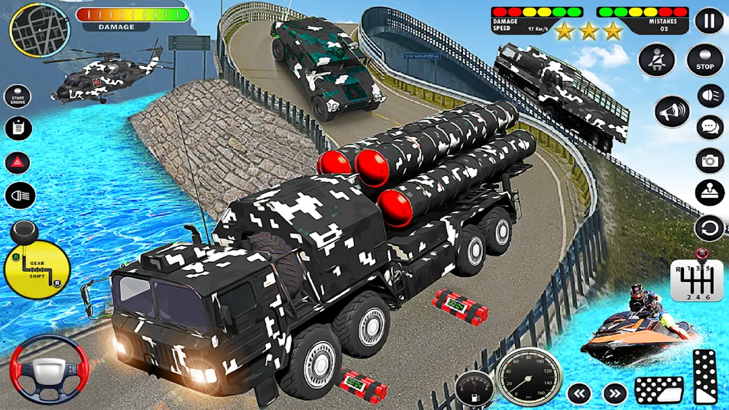 Army Vehicle Transport Truck (Армейский транспортный грузовик для военной техники) [МОД Меню] Screenshot 3