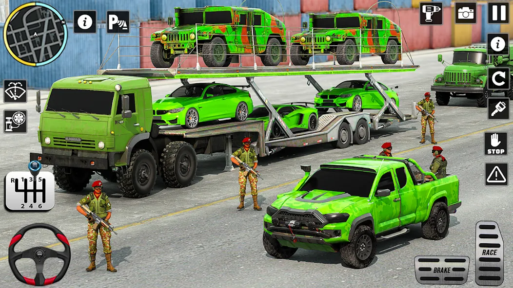 US Army Games Truck Transport (Армейские военные транспортные игры) [МОД Все открыто] Screenshot 4