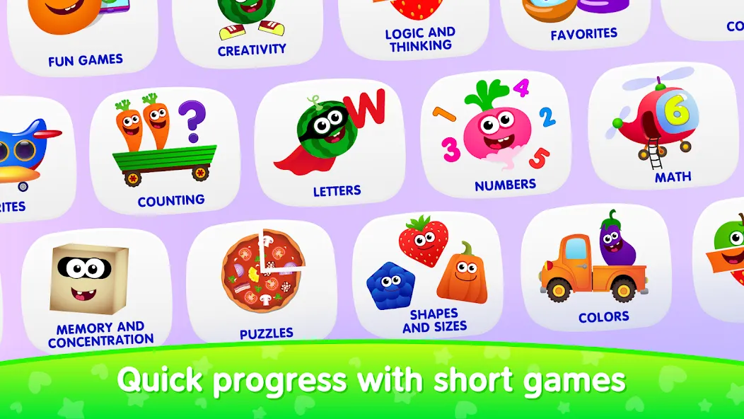 Educational games for kids 2-4 [МОД Много монет] Screenshot 1