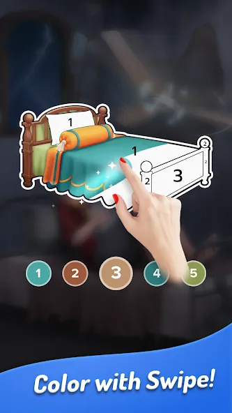 Colorswipes® - Color by Number [МОД Unlimited Money] Screenshot 3