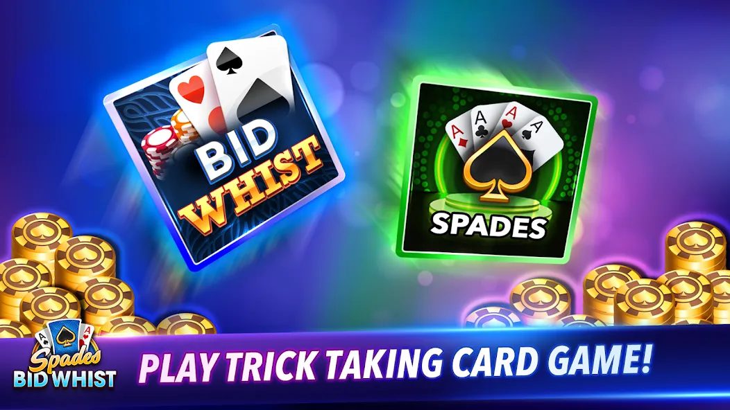 Spades: Bid Whist Classic Game (Бид Вист Классик) [МОД Unlocked] Screenshot 1