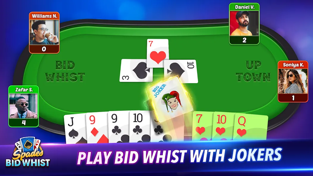 Spades: Bid Whist Classic Game (Бид Вист Классик) [МОД Unlocked] Screenshot 4