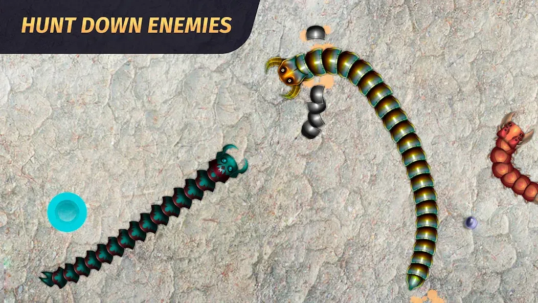 Worm.io - Gusanos Battle [МОД Unlimited Money] Screenshot 2