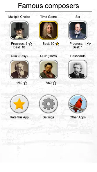 Famous Composers Portrait Quiz [МОД Много монет] Screenshot 3