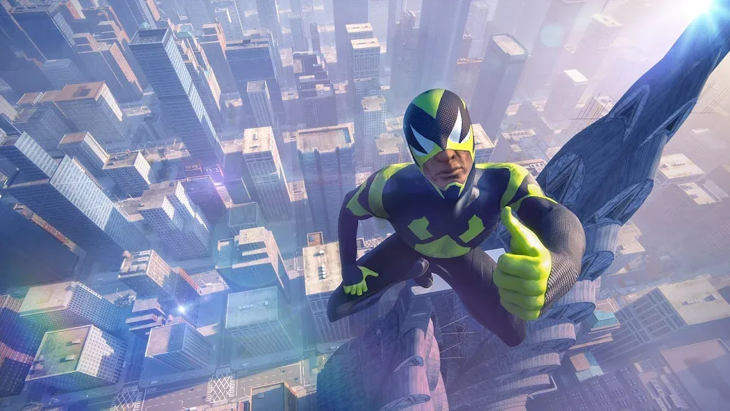 Rope Frog Ninja Hero Car Vegas (Роуп Фрог Ниндзя Герой Кар Вегас) [МОД Mega Pack] Screenshot 1