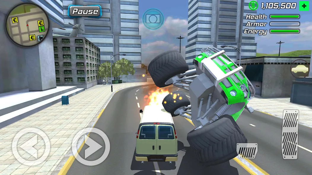 Rope Frog Ninja Hero Car Vegas (Роуп Фрог Ниндзя Герой Кар Вегас) [МОД Mega Pack] Screenshot 3
