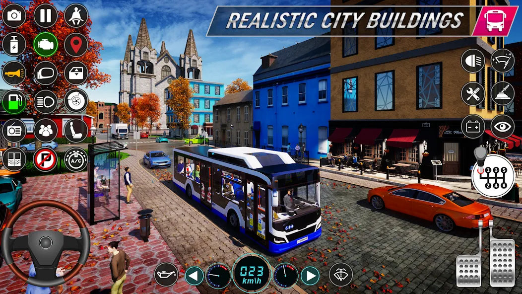 City Bus Simulator: Bus Games (Риал Сити Бас Симулятор Геймс) [МОД Много монет] Screenshot 3