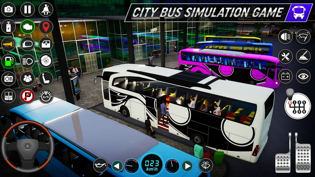 City Bus Simulator: Bus Games (Риал Сити Бас Симулятор Геймс) [МОД Много монет] Screenshot 4