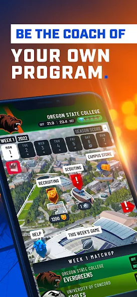 The Program: College Football (Зе Програм) [МОД Unlimited Money] Screenshot 1