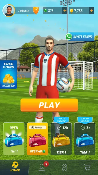 Football World - Real People (Футбол Ворлд) [МОД Все открыто] Screenshot 1