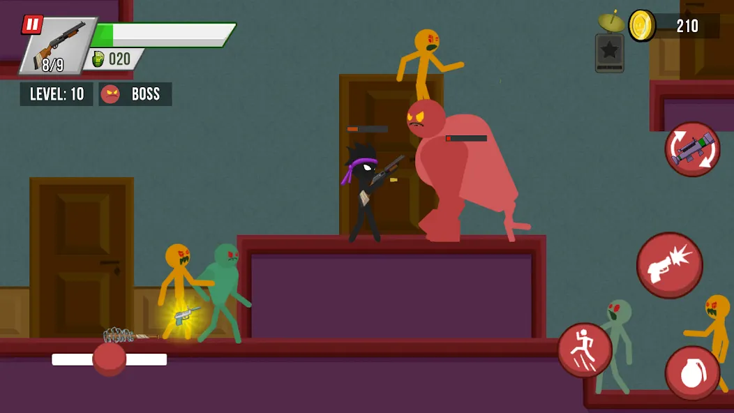Stick vs Zombies (Стикмен против Зомби) [МОД Menu] Screenshot 3