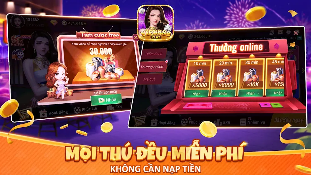 VIP8888 Play - Sòng Bạc ONLINE (ВИП8888 Плей) [МОД Menu] Screenshot 2