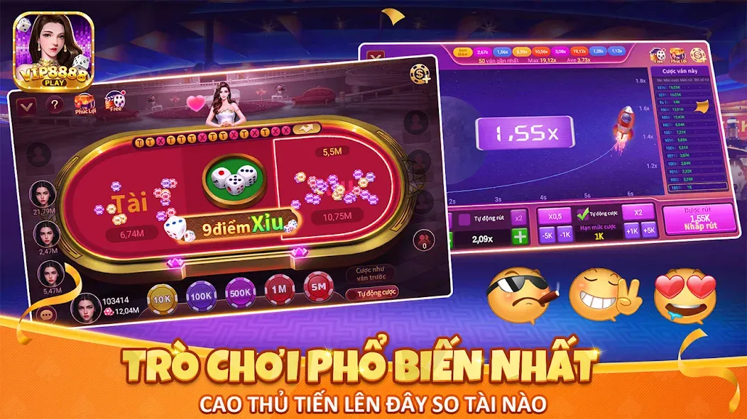 VIP8888 Play - Sòng Bạc ONLINE (ВИП8888 Плей) [МОД Menu] Screenshot 3