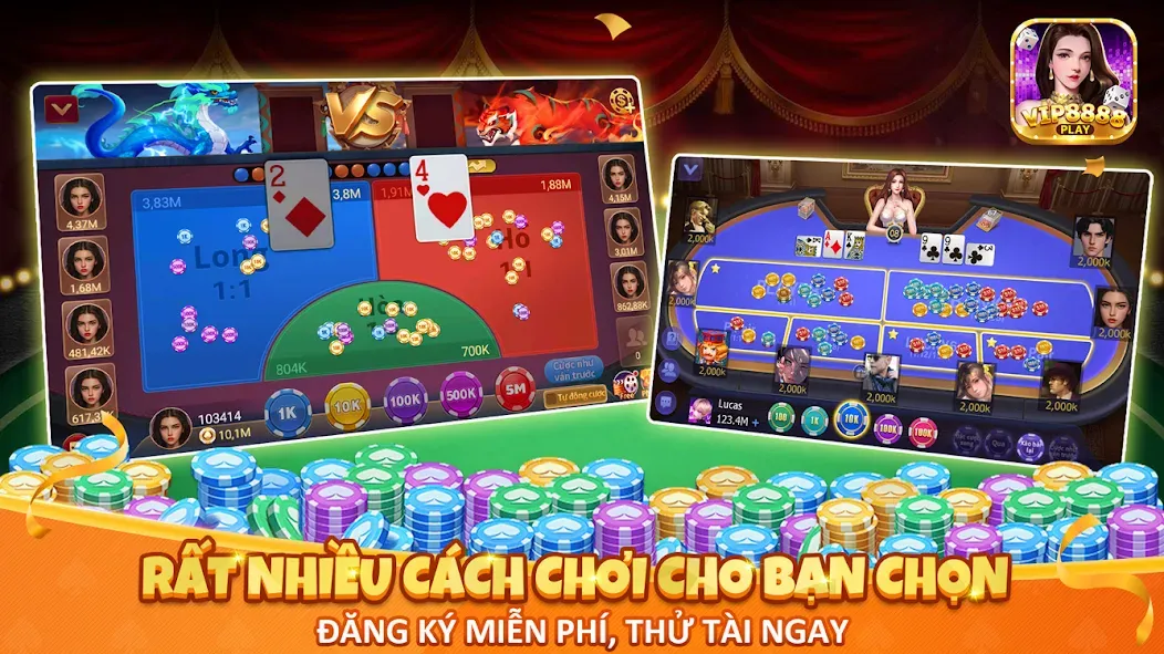 VIP8888 Play - Sòng Bạc ONLINE (ВИП8888 Плей) [МОД Menu] Screenshot 4