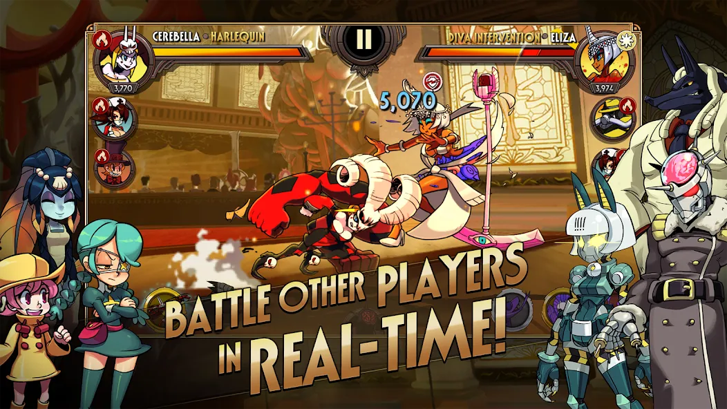 Skullgirls: Fighting RPG (Скулгрлз) [МОД Меню] Screenshot 2