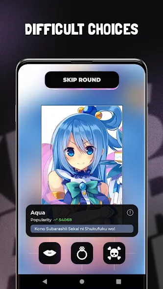 KMK - Kiss Marry Kill Anime [МОД Меню] Screenshot 2