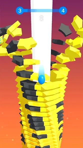 Stack Ball - Crash Platforms (Стэк Болл) [МОД Много монет] Screenshot 2