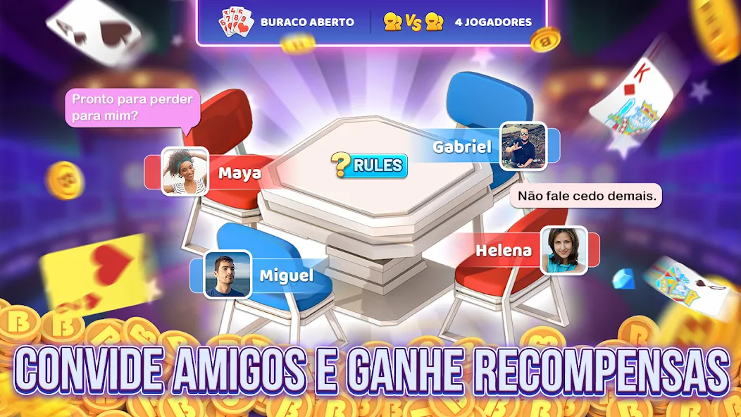 Bacana Games: Buraco & Slots (Бакана Геймс) [МОД Бесконечные монеты] Screenshot 3