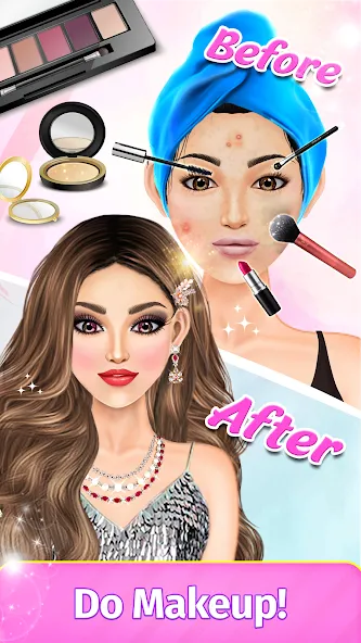Dress Up Fashion: Makeup Games [МОД Menu] Screenshot 3