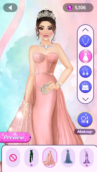 Dress Up Fashion: Makeup Games [МОД Menu] Screenshot 5