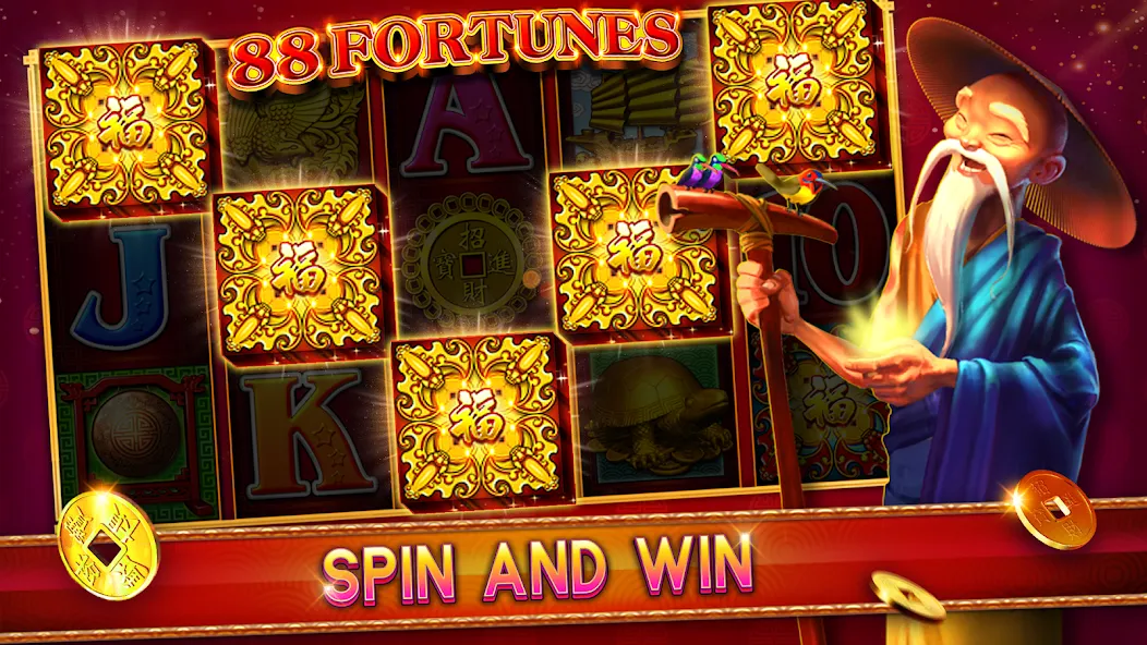 88 Fortunes Casino Slot Games (Форчунс) [МОД Бесконечные деньги] Screenshot 1