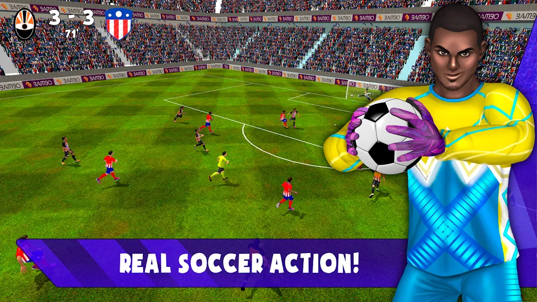 Soccer Goalkeeper 2024 (Соккер Голкипер 2022) [МОД Много денег] Screenshot 5
