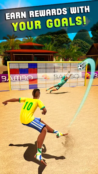 Shoot Goal - Beach Soccer Game (Шут) [МОД Бесконечные деньги] Screenshot 2