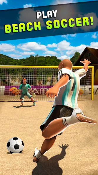Shoot Goal - Beach Soccer Game (Шут) [МОД Бесконечные деньги] Screenshot 4