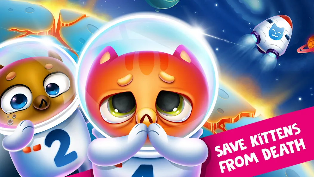 Space Cat Evolution: Kitty col [МОД Много денег] Screenshot 1