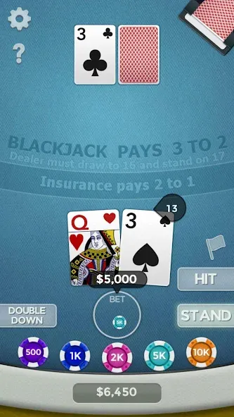Blackjack 21 [МОД Unlimited Money] Screenshot 1