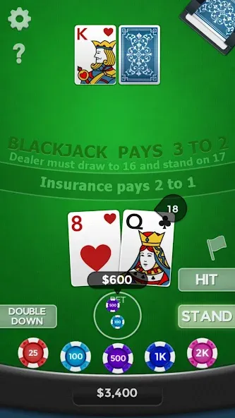 Blackjack 21 [МОД Unlimited Money] Screenshot 2