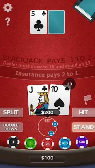 Blackjack 21 [МОД Unlimited Money] Screenshot 3